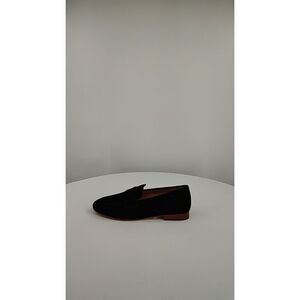Quince Black Suede Tassel Loafers